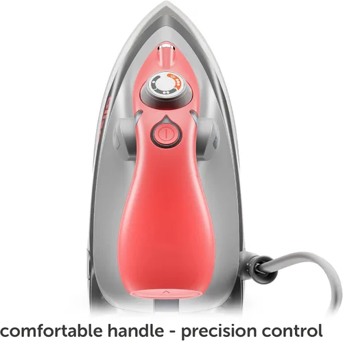 Vista 6 de Oliso M3Pro Project - Plancha de vapor con solemate (coral) y bolsa de transporte Oliso para mini planchas