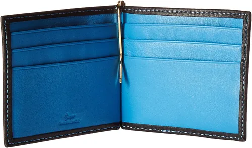 Vista 3 de Royce Leather - Cartera de piel para hombre con clip de dinero Azul claro 108-MCRB-5