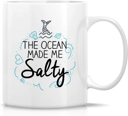 Vista 8 de Retreez Taza divertida – Reasons to be Mermaid - Tazas de café de cerámica de 11 onzas – Divertido, sarcasmo, sarcástico, motivacional, regalos