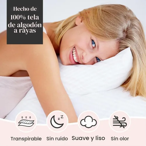 Vista 3 de 600TC - Protectores de almohada 100% algodón, tamaño estándar