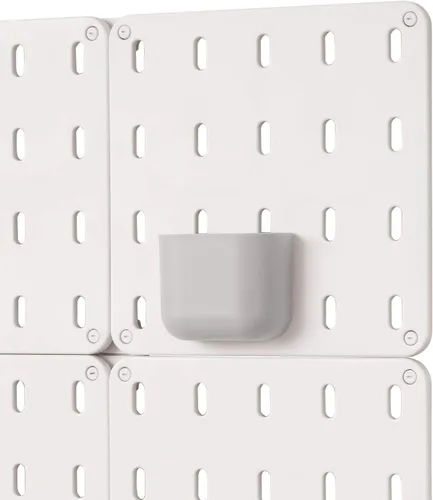 Vista 9 de iDesign Cade - Contenedor organizador modular de plástico sin BPA para colgar, 5.04 x 3.04 x 4 pulgadas, color gris