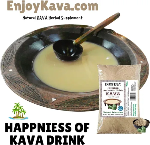 Vista 2 de FIJI'S #1 AAA Grado Waka Kava Root Powder - 1 libra Polvo de Kava 100% noble Hecho de raíces puras de kava Fijian Kava Fiji'sKava.com