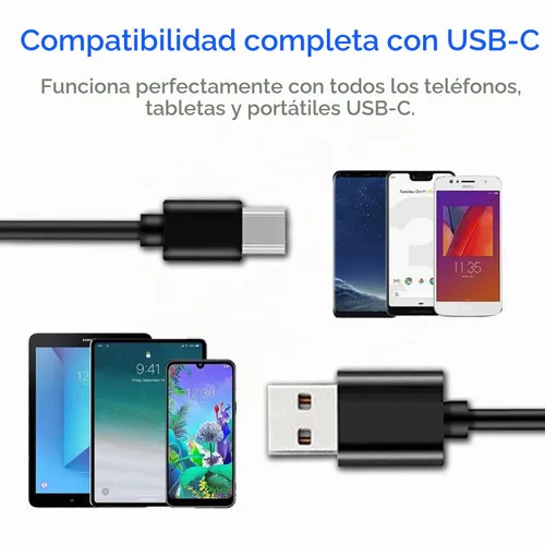 Vista 6 de Paquete de 2 cables USB C de 3 pies USB A a tipo C para Samsung Galaxy Note 20/10/10+/9/8, S20 S10 S9 S8 Plus S10E, cable de carga USB A a USB C