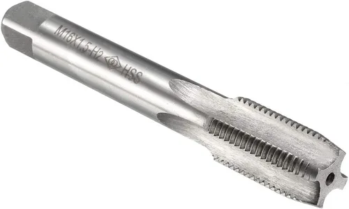 Vista 11 de uxcell Métrico Machinist Repair DIY Tool M12 x 0.039 in H2 de alta velocidad 4 flautas rectas roscado roscado
