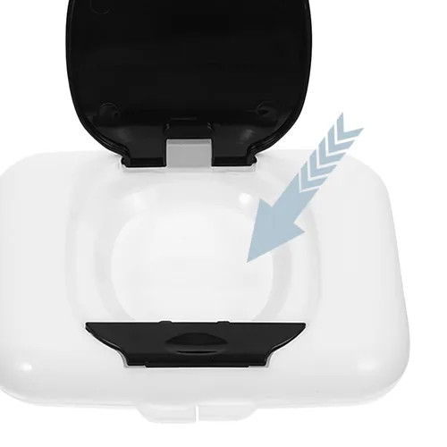 Vista 8 de Estuche dispensador de toallitas portátil, soporte de toallitas de viaje recargable para bolsa de pañales, cochecito ligero, conveniente para uso al