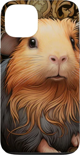 Vista 7 de iPhone 16 Guinea Pig Art Nouveau Abstract Case