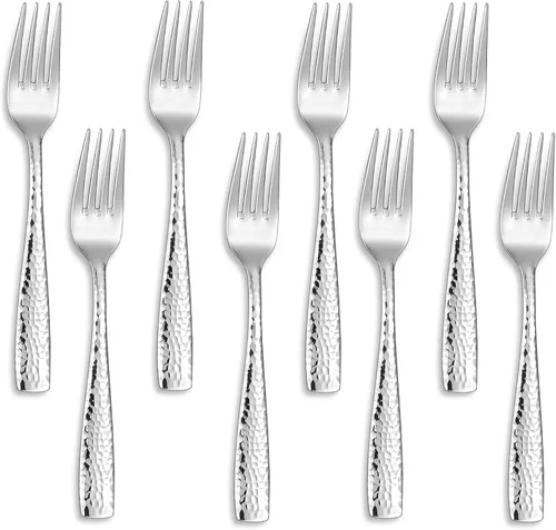 Vista 10 de KEAWELL Tenedores martillados prémium Louis de 4 piezas