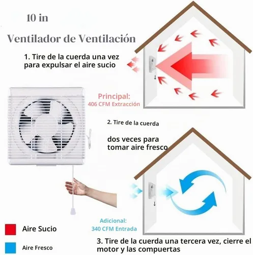 Vista 2 de Ventilador de escape Recorte de 11.6 pulgadas