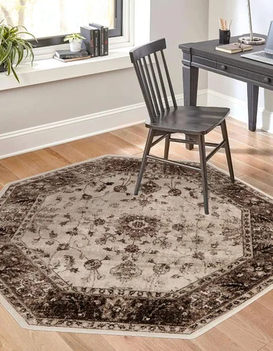 Vista 12 de Unique Loom Rushmore Collection Alfombra de área – Lincoln (2 x 3 pies, rectangular, crema/beige)