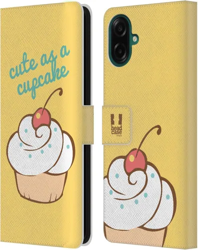 Vista 332 de Head Case Designs Assortment Cupcakes Happiness Leather Wallet Case Compatible with Samsung Galaxy A07 4G Surtido