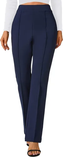 Vista 50 de Urban CoCo Pantalones de trabajo elásticos con corte de bota, pantalones de yoga pequeños para oficina casual