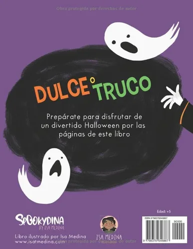 Vista 2 de Dulce o Truco, libro de colorear para niños Libro de colorear con actividades (Spanish Edition)