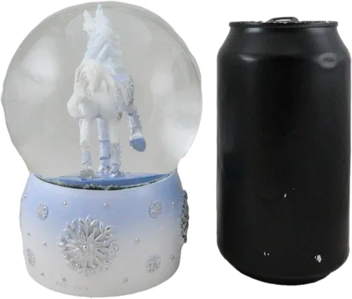 Vista 4 de Ebros Gift Trail of Painted Ponies Western Christmas Frozen Winter Snow Crystal Horse Glitter Water Globe 5.25 pulgadas de alto Farmhouse Ranch