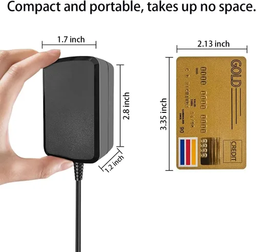 Vista 5 de Repuesto de cable de alimentación Alexa de 15 W para Echo Dot de 3ª generación, Echo Dot 4ª generación, Echo Dot 5ª generación, Echo Show 5 1ª 2ª