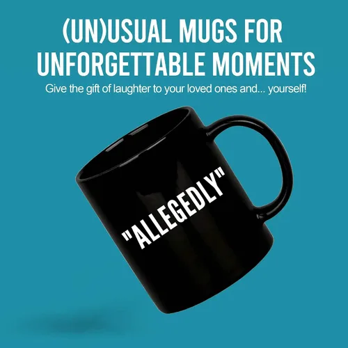 Vista 2 de Allegedly Lawyer - Taza divertida de graduación para estudiantes de derecho, profesores, abogados, taza de café de cerámica, novedosa, 11 onzas