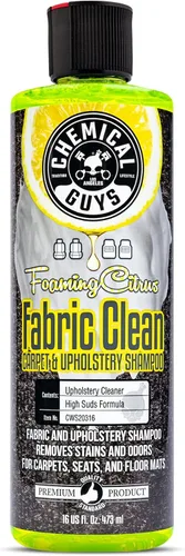 Vista 11 de Chemical Guys CWS203 HOL315 Fabric Clean - Kit de limpieza de espuma cítrica y cepillo de taladro fácil de usar, para alfombras y tapicería