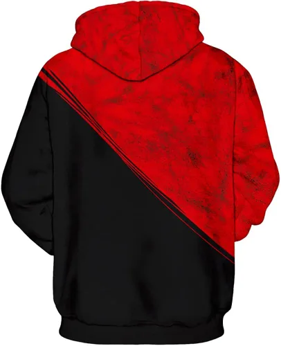 Vista 2 de TAKUSHI HF Sudadera con capucha unisex con impresión digital 3D para deporte y fiesta