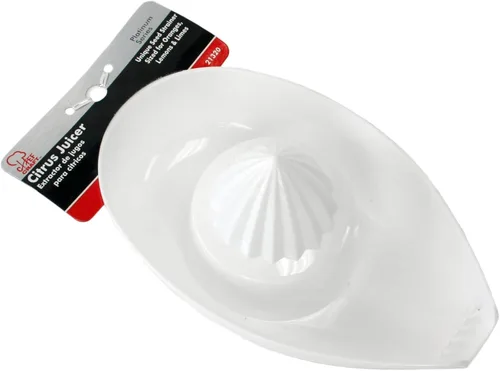 Vista 2 de Chef Craft Select Plastic Citrus Juicer 9.5 pulgadas Blanco