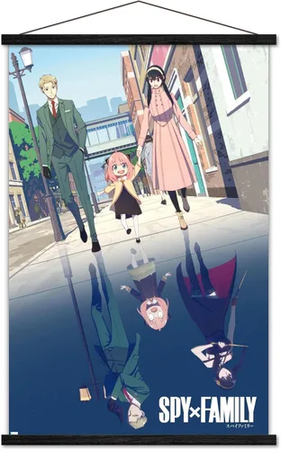Vista 9 de Trends International Spy x Family - Póster de pared de arte familiar con llave, 22.37 x 34.00 pulgadas, paquete de impresión premium y colgador