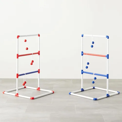 Vista 7 de Amazon Basics - Juego de lanzamiento de escalera, rojo/azul