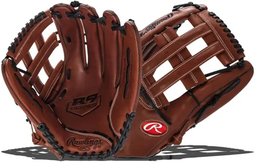 Vista 10 de Rawlings Serie de guantes de sóftbol de lanzamiento lento R9 Tamaños de 13 a 15 pulgadas