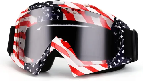 Vista 19 de Gafas para bicicleta de motocross, motocicleta, ATV, lentes para cuatro ruedas todoterreno, gafas de casco de carreras MX