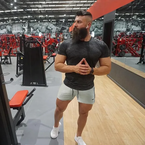 Vista 5 de TEZO Pantalones cortos de entrenamiento para hombre, 5 pulgadas, para gimnasio, atletismo, correr, entrenamiento, de secado rápido, pantalones