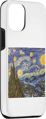 Vista 3 de Funda para iPhone 14 Starry Night Noche Estrellada Vincen Van Gogh Pintura famosa