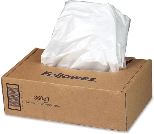 Vista 2 de Fellowes 36053 Bolsas trituradoras, 9 galones, F/99CI, 90S, 15 pulgadas x 14 pulgadas x 30 pulgadas, 100/CT, CL