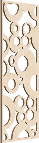 Vista 166 de 9 3/8"W x 24 3/8"H x 1/4"T Farwell Decorativos Paneles de Pared de Madera Calado, Hickory