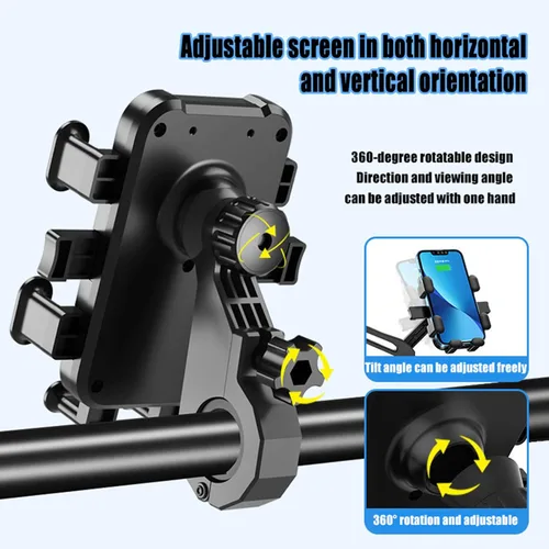 Vista 5 de Motorcycle Phone Mount for Suzuki GSX1300R Hayabusa GSX1300, Bike Phone Holder Motorcycle Cell Phone Holder, Quick Install Anti-Shake Motorcycle