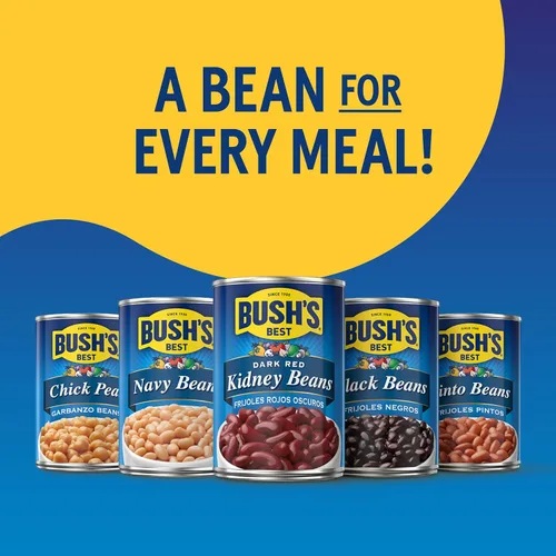 Vista 7 de BUSH'S BEST Garbanzos Garbanzos reducidos en sodio, fuente de proteína y fibra a base de plantas, bajo en grasa, sin gluten, 16 oz