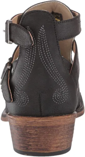 Vista 3 de ROPER Willa Bordado Snip Toe Casual Botas Tobillo Tacón Bajo 1-2" - Marrón
