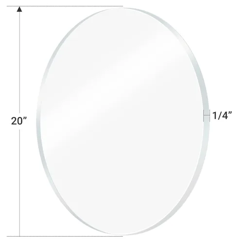 Vista 5 de 1 hoja redonda de plexiglás de 1/4 de pulgada, círculo acrílico transparente de 20 pulgadas de diámetro, hoja de acrílico redondo de disco