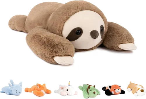 Vista 27 de Niuniu Daddy Oso de peluche con peso de 24" 5 libras, animales de peluche para adultos y niños, juguete de peluche de oso grande, bonita almohada
