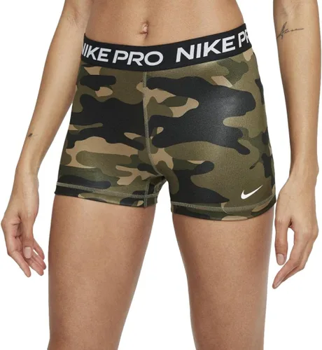 Vista 2 de Nike Pantalones cortos de compresión con estampado de 3 pulgadas Pro Dri-FIT para mujer
