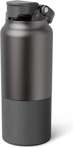 Vista 56 de BrüMate Rise - Botella de agua de 25 onzas con pajita de silicona cubierta 100 % a prueba de fugas, botella de agua de acero inoxidable aislada