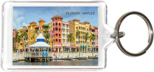 Vista 8 de Florida USA United States Acrílico Llaveros Llaveros Titulares - 6 3-Multi
