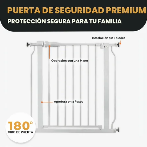 Vista 4 de BalanceFromPuerta de seguridad de Fácil caminata para puertas y escaleras con características de cierre automático / de espera, tamaños múltiples