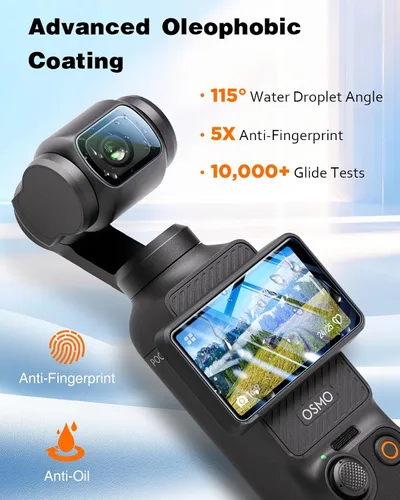 Vista 5 de LK 2+2 para DJI Osmo Pocket 4/3/X Muse Protector de pantalla Transparente