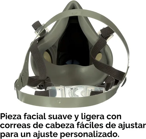 Vista 2 de 3M 6200 Half Mask for Use With 6000 Series Cartridges, Face Piece