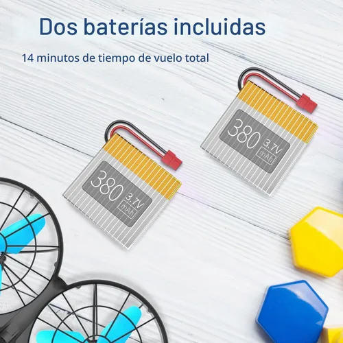 Vista 8 de Loolinn Drones para regalo para niños – Mini dron, dron RC con tecnología anticolisión automática, seguro para niños, fácil de volar, giro