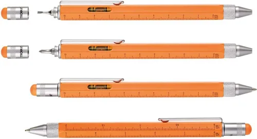 Vista 2 de Troika Bolígrafo de construcción, naranja neón (PIP20NO)