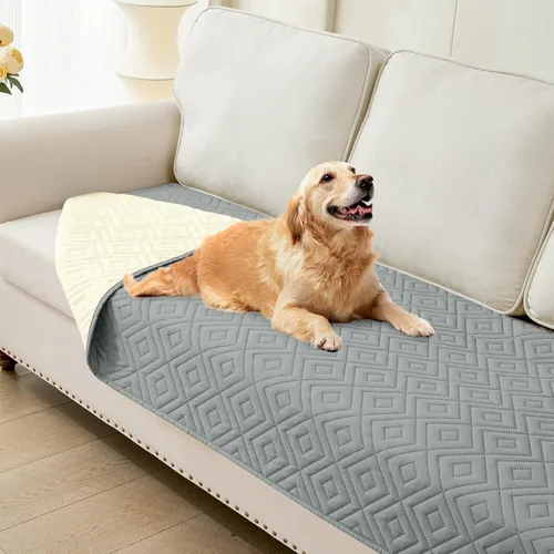Vista 12 de hyha Manta impermeable para perros, funda suave para cama de perro, mantas para mascotas, funda impermeable para sofá y sillón para perros lavable