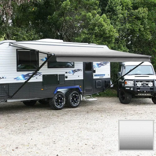 Vista 6 de Suncode Toldo de vinilo de alta calidad para autocaravana, 11 pies, repuesto para toldo de cámper, tira azul