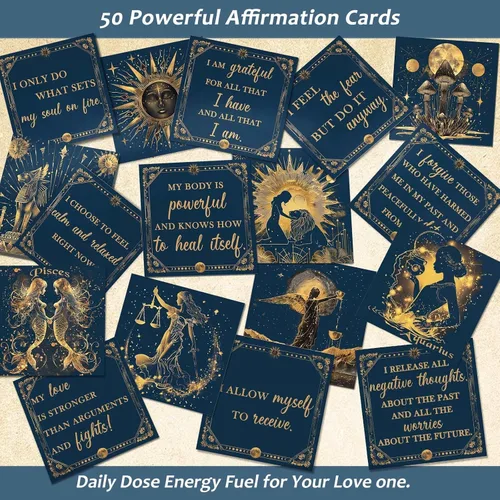 Vista 3 de Regalos de cumpleaños para hermanas, estatua de abrazo blanco, portavelas de abrazo con 50 tarjetas de afirmación diarias, regalo motivacional
