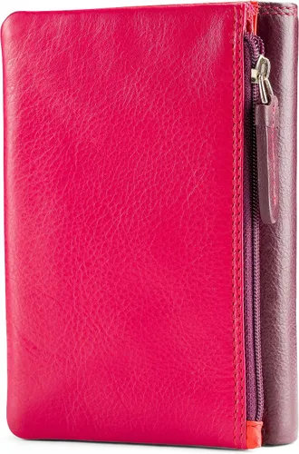 Vista 2 de Visconti Penang RB109 - Cartera organizadora de piel multicolor para mujer, 4.0 x 6.0in