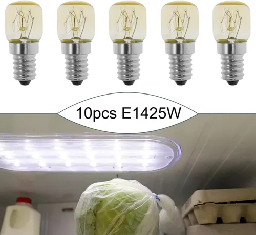 Vista 6 de Paquete de 10 bombillas E14 para electrodomésticos, 25 W, 2700 K