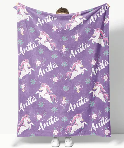 Vista 30 de OLIVE OLIVIA Mantas personalizadas para niños con nombres, mantas personalizadas con nombre para adultos, manta personalizada, regalo
