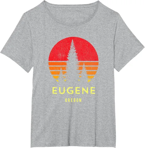 Vista 55 de Camiseta Eugene Oregon, Negro, S
